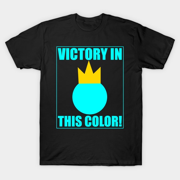 Stick Fight - Blue Victory In This Color T-Shirt by Cactus Sands